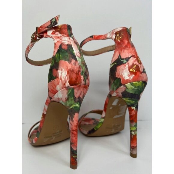 Charlotte Russe Rebekah Heels Black Ankle Strap Stiletto Sandals – Size 6 – Part - Picture 2 of 3